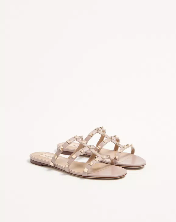 Valentino Rockstud Flat Slide Sandal - Image 6